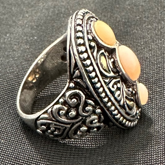 NK Thailand Pink Coral Ring - Picture 5 of 6